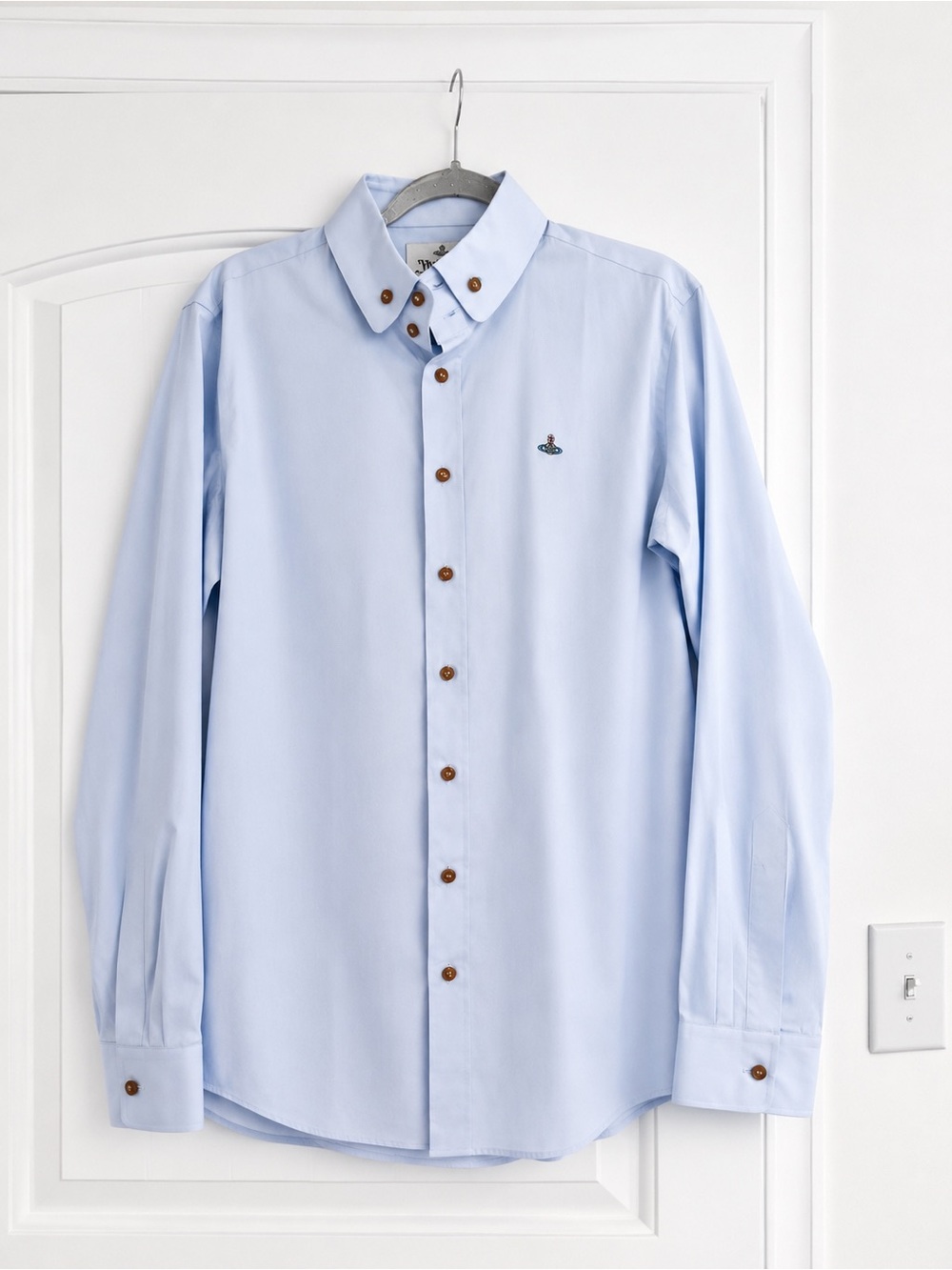 Vivienne Westwood Light Blue Dress Shirt with Contrast Buttons